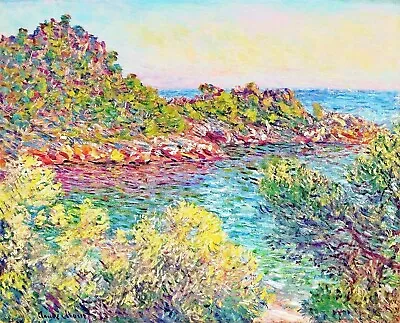 Landscape Near Monte Carlo Painting By Claude Oscar Monet Reproduction • $45.99