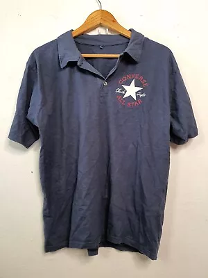 Vintage Converse Shirt Mens Size Large Blue Faded 90s Y2k • $17