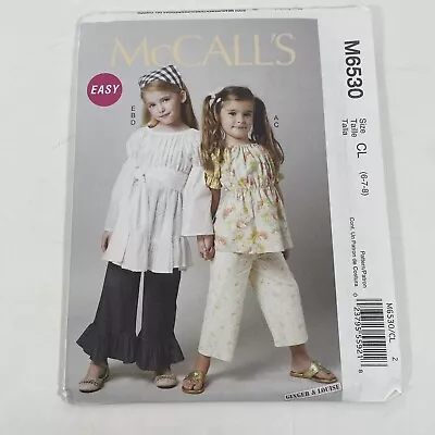 McCall's 6530 Sizes 6-7-8 Top Tunic Belt Pants Kerchef • $4.78