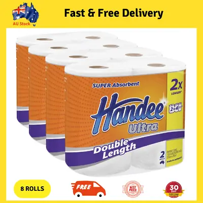 Handee Double Length Ultra Paper Towel (120 Sheets Per Roll) White 8 Count  • $24.55