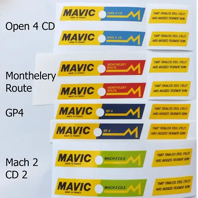 Mavic Rim Decal Choices. One Set For 2 Rims Each Sale  • $10