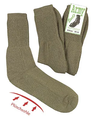 Army-Socken With Wool IN 3er Pack Army Military Cadets Army Outdoor Socks • £10.25