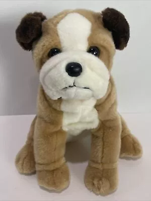 Vintage TY 2006 Realistic Bulldog Tan White 10” Plush Shredder The Dog Pup Puppy • $22.96