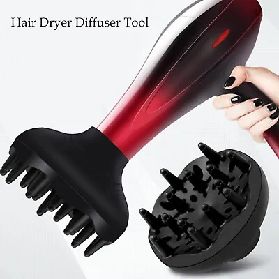 Styling Curly Hair Dryer Diffuser Attachment Hairdressing Blower Cover Practical • £7.18