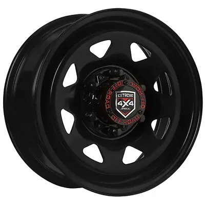 Extreme 4x4 Steel Wheel 16x7  6/139.7 42P Black 106.1 Fit Ford Ranger BT50 + Cap • $112.90