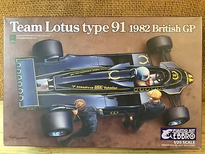 Ebbro 1/20 Scale Team Lotus Type 91 (1982 British GP) F1 Model Kit No. 012. New • £19.99