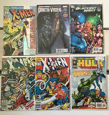 MYSTERY BUNDLE Of COMICS IN BOX Random Signed Marvel DC VARIANTS Silver Age • $55