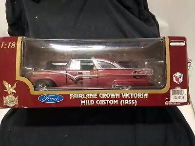 Road Legends 1955 Ford Fairlane Crown Victoria Mild Custom - 1:18 Diecast NRFB • $24.99