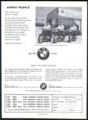 1962 BMW Motorcycle R69S R50 R60 Photo Vintage Print Ad • $29.97