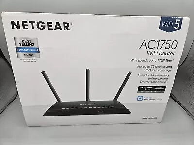 Netgear AC1750 R6400v2-100NAS 1300 Mbps 4-Port Gigabit Wireless AC Router • $42