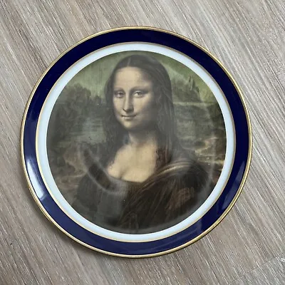 Numbered Echt Cobalt Inglasur E&R Mona Lisa Plate Made In Germany • $10