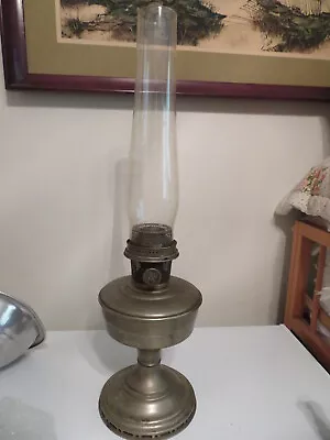 Vintage Nickel Aladdin Model #11 Oil Lamp With Burner Kerosene Oil Lamp • $60