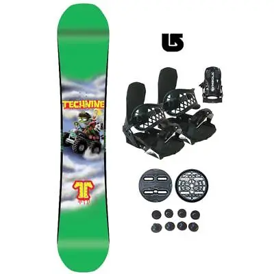 147 Technine Magoon T9 Snowboard And Bindings S M Package +Burton Decal Rsev230 • $429.95