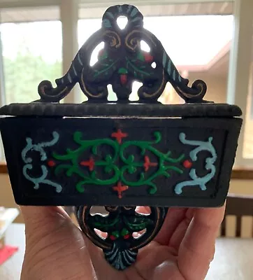 Vintage Wilton Cast Iron Wall Mount Match Safe • $5