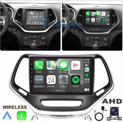 Android 13 Car Stereo Carplay Radio For Jeep Cherokee 2013-2020 GPS Navi WiFi FM • $129.99