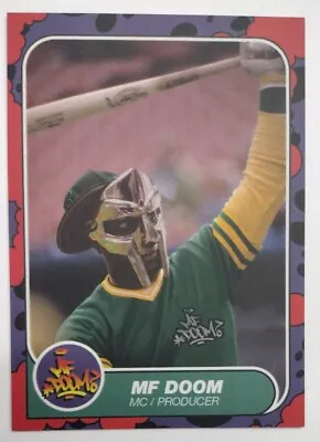 MF DOOM Limited Edition Baseball Rookie Card Art Metalface Doomsday MM Food • $24.20