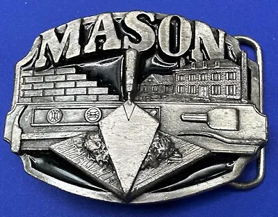 Mason Brick Layer - Construction Builder Job Vtg 1988 Siskiyou D-80 Belt Buckle • $14.50