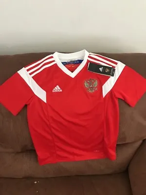 Adidas Russia National Team Soccer Jersey NWT Size M Youth • $39.99