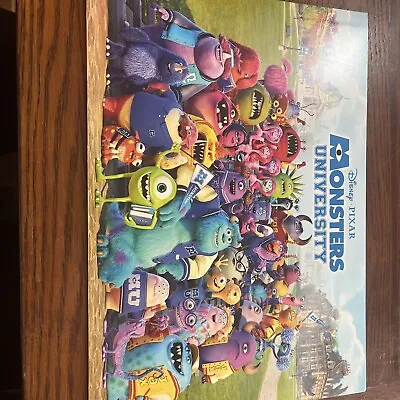 Disney Pixar Monsters University Lithograph Photos Poster Lot Set Of 4 Complete • $15