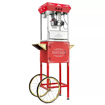 Vintage Style Popcorn Machine Maker Popper With Cart And 8-Ounce Kettle • $269.99