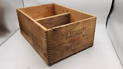 Vintage 1955 DuPont 50lbs Dangerous Explosives Empty Wooden Crate Box 17 X12 X7  • $22.24