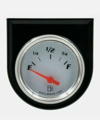 $29.95 • Buy Equus 5362 Fuel Gauge 2  White Face Chrome Bezel GM Vehicles