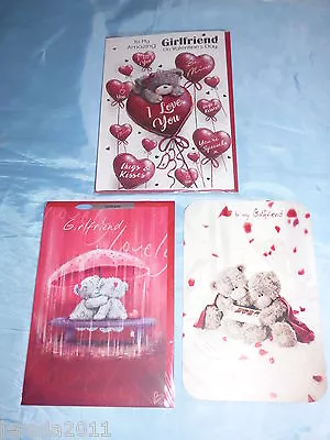 Girlfriend Valentines Day Card Tatty Teddy Cute 3 Designs Quality Valentine Card • £2.29