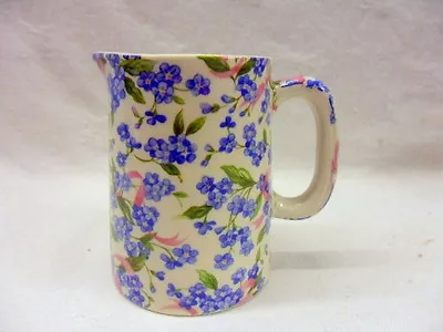 £11 • Buy Forget Me Not Cream Jug Pitcher Jug By Heron Cross Pottery