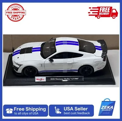 NWB Maisto Special Edition -  2020 Ford Mustang Shelby GT500 Diecast Car White • $44.95
