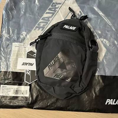 SS19 Palace Deflecto Shot 2 Bag Black Reflective Brand New - Free Domestic Post • $450