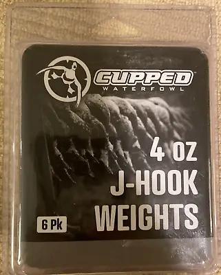 (6-Pk) Cupped Waterfowl Hook Weights 6  CU8055 4oz EZ Duck Decoy Weights • $15