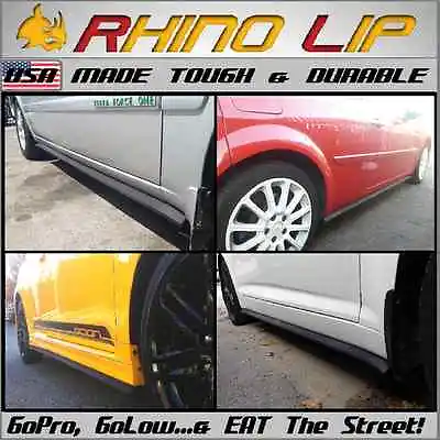 Universal 14' Side-Sill Rocker Panel Lip Splitter Chin Spoiler Body Kit Trim L&R • $50