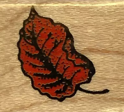 INKADINKADO Red Maple Tree Leaf Mini Detailed Rubber Stamp 23490 • $4.15