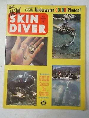 Skin Diver Magazine October 1963 Gold Comes In Quartz Vintage No Label  • $22.95