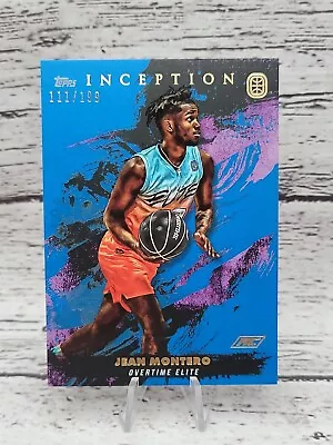 2021 Topps Inception OTE Jean Montero Rookie Blue 111/199 Overtime Elite #89 • $6.95