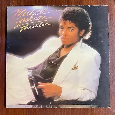 Rare Michael Jackson Thriller Vinyl 1st Pressing W/ Cover Error QE 38112 • $129.99