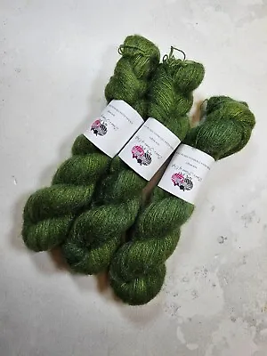 Yak Cloud Yarn Lace Weight 50 G MOSS GREEN • £20