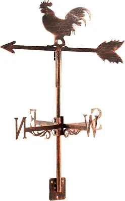 Weather Vane Vintage Metal Weathervane Wind Garden Yard Roof Wedding Metal Gold • £37.17