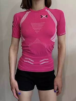 X-bionic Womens Pink Top Rave Misbhv T-shirt Size M • £53.07