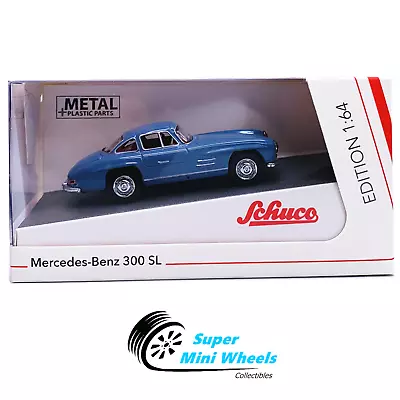 Schuco 1:64 - Mercedes-Benz 300 SL (Blue) - Diecast Model Car • $9.99