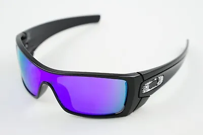 Good! Oakley Batwolf Polished Black/Violet Iridium Sunglasses OO9101 - Text Icon • $110