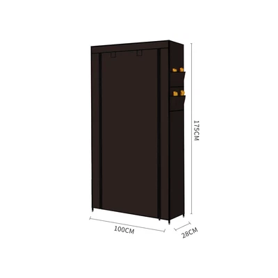 $48.59 • Buy Levede 10 Tier Shoe Rack Portable Storage Cabinet Organiser Wardrobe Brown Cover