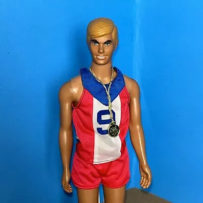 Malibu Ken Doll 1088+ 1975 Ken Gold Medal Olympic Running Fashion 7245 Rare • $32