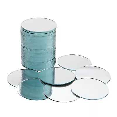 60 Pack Small Round Mirrors For Crafts 2-Inch Glass Tile Circles For Wall Decor • $12.99