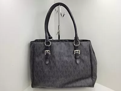 Michael Kors Purse Top Handle Satchel Black Monogram • $19.98