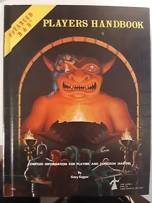 Advanced D&D Players Handbook TSR Gary Gygax (c)1978 6th Printing Hardcover  • $119.99