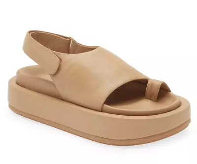 $169.99 • Buy Paloma Barcelo Dasha Womens Leather Platform Slingback Sandals Size 40 / US 9.5