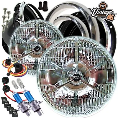 Classic Austin Mini Lucas Style P700 Halogen Conversion Headlight & Bezel Kit • $294.96