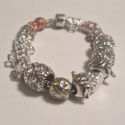 In The Style Of A Pandora Bracelet  Lots Of Charms Good Quality Item  • £8.99