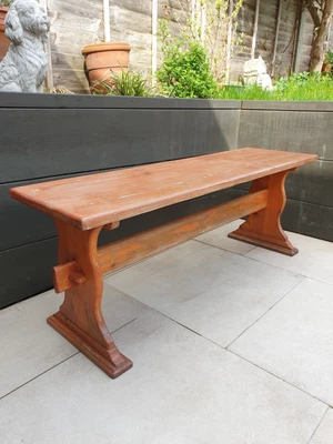 £70 • Buy Wide Antique Style Wooden Bench 